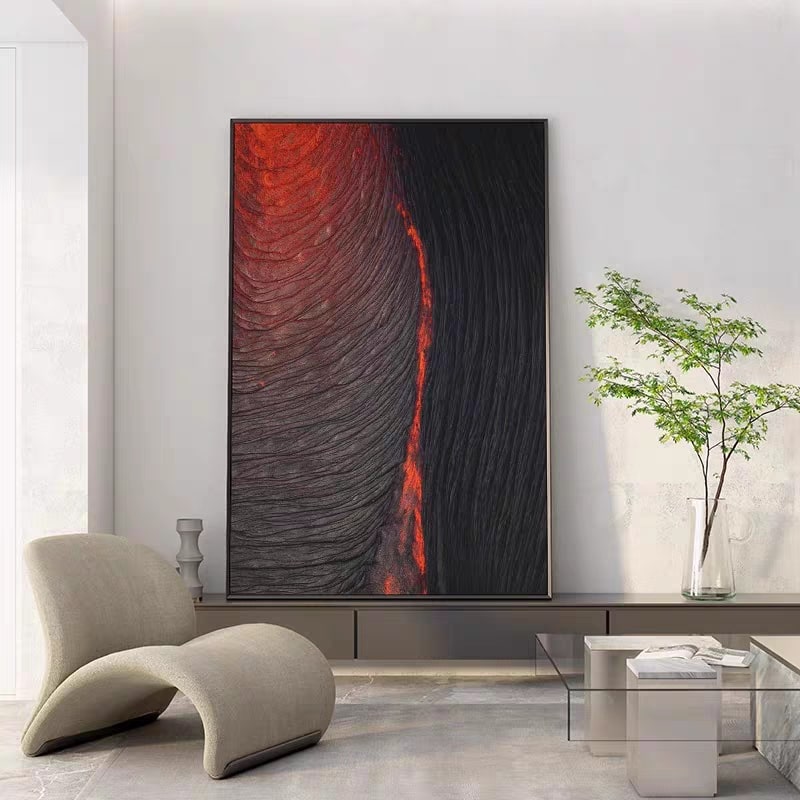 Crimson Divide (Canvas Wall Art)