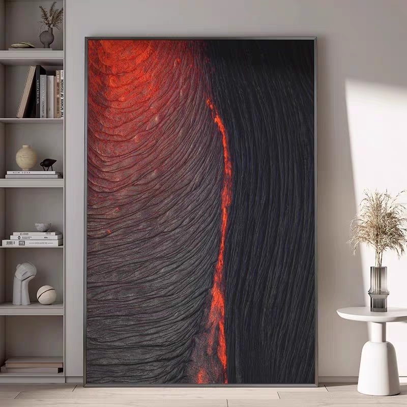 Crimson Divide (Canvas Wall Art)