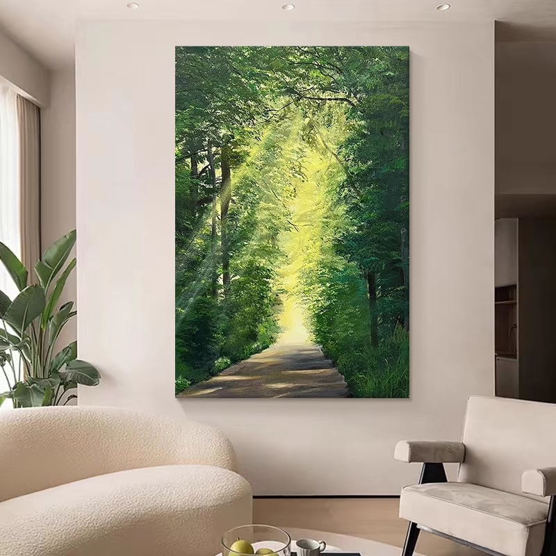 Radiant Woodlands (Hand-Painted Art)