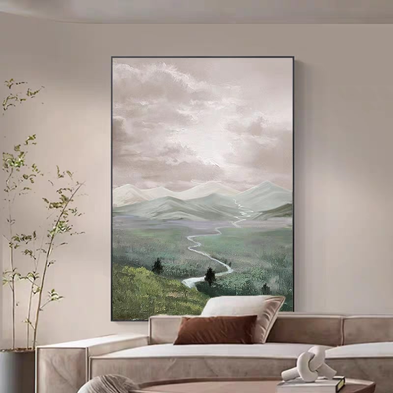 Serene Expanse (Hand-Painted Art)