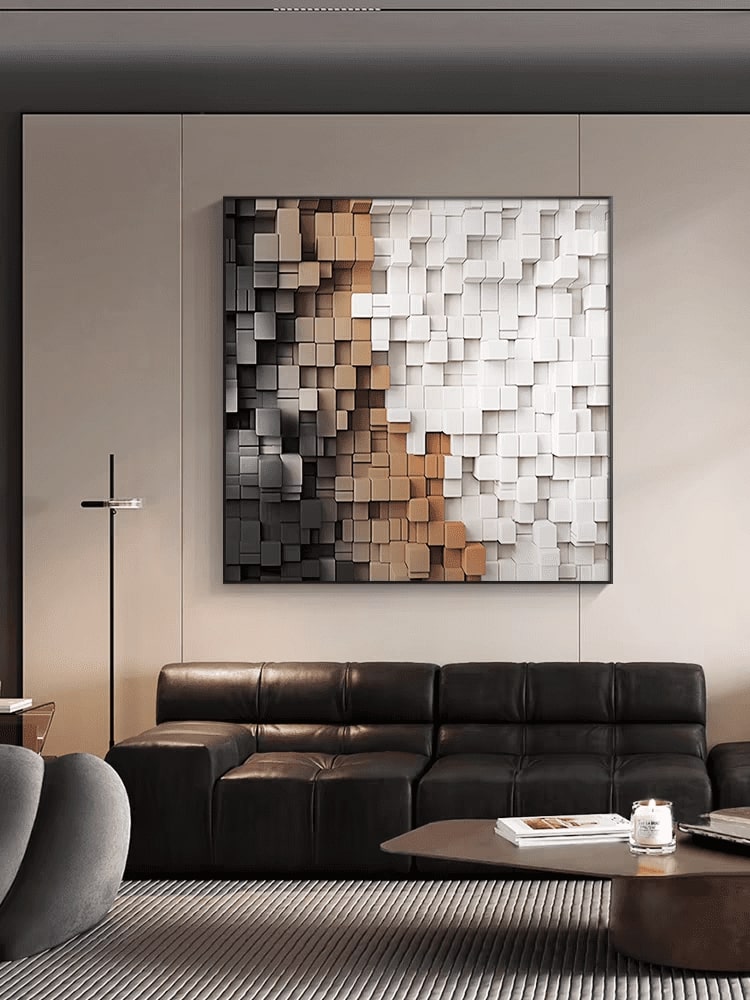 Cubist Confluence (Canvas Wall Art)