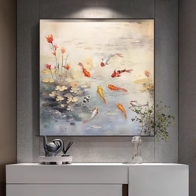 Oriental Serenity (Hand-Painted Art)