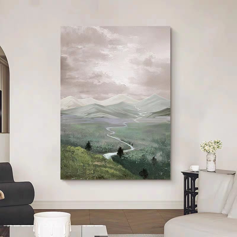 Serene Expanse (Hand-Painted Art)