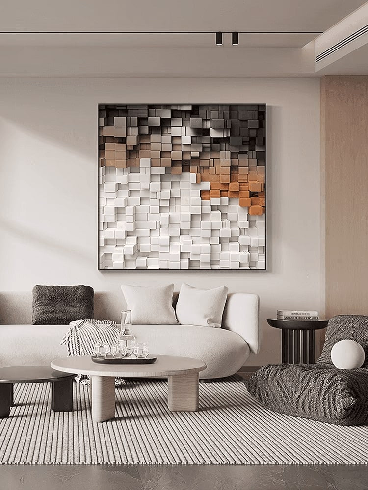 Cubist Confluence (Canvas Wall Art)