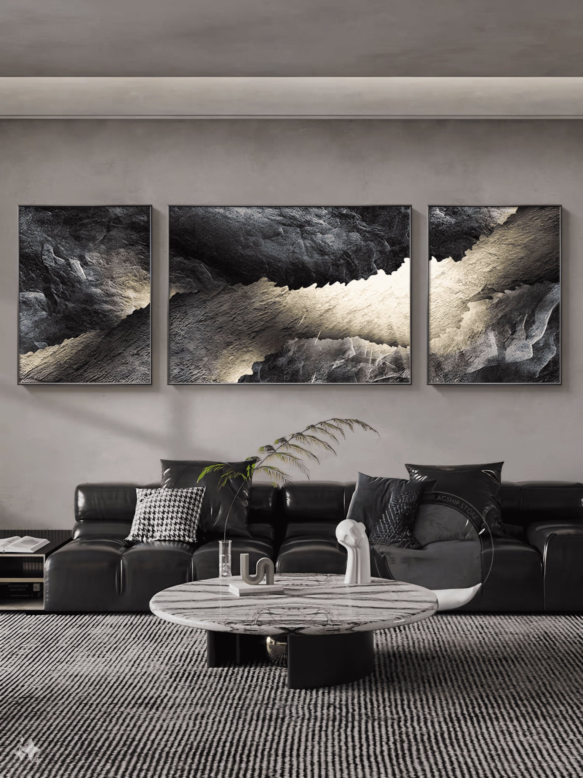 Sunlit Peaks (Canvas Wall Art)