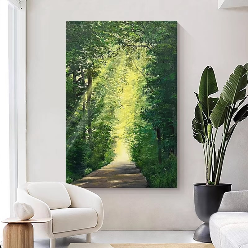 Radiant Woodlands (Hand-Painted Art)