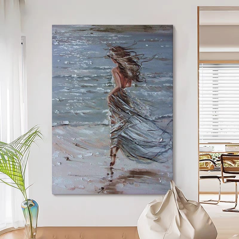 Tidebound Solace (Hand-Painted Art)