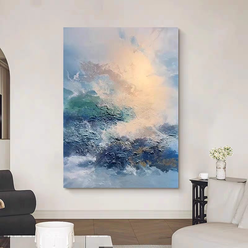 Coral Horizons (Hand-Painted Art)