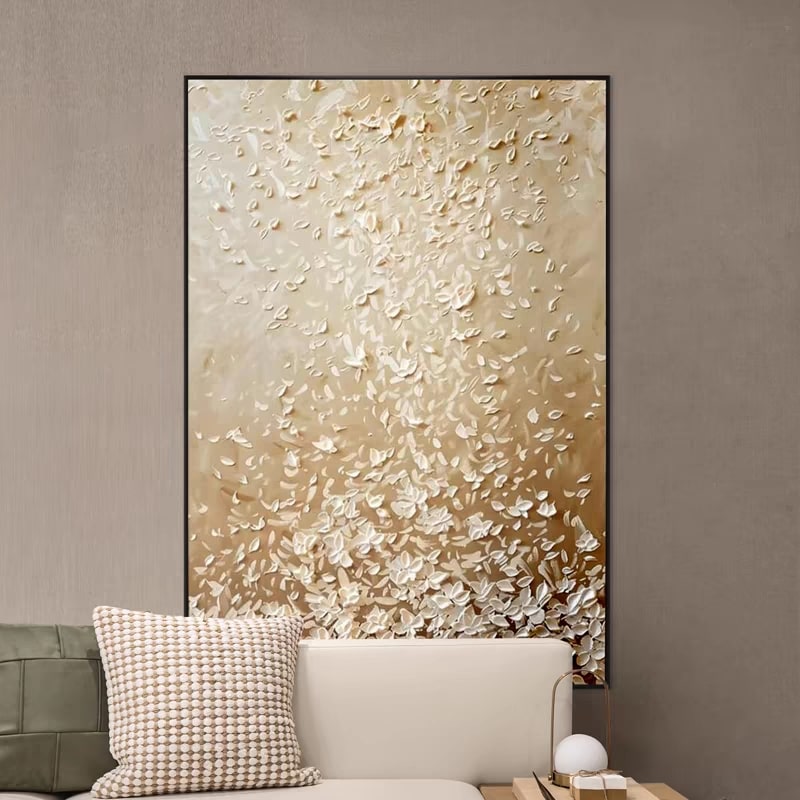 Ivory Grace (Hand-Painted Art)