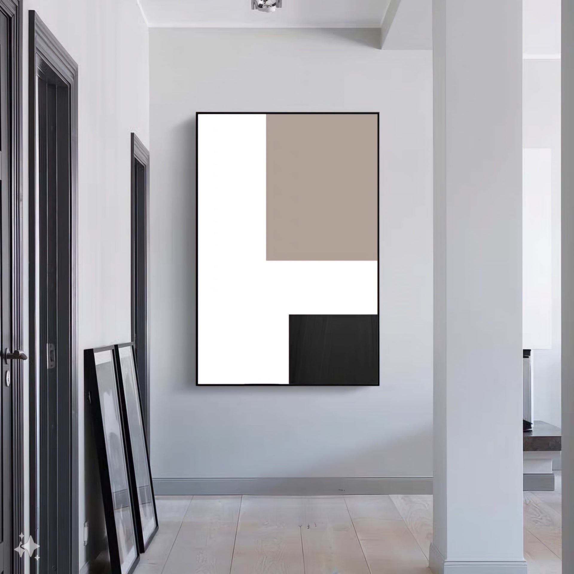 Monochrome Balance (Modern Wall Art)
