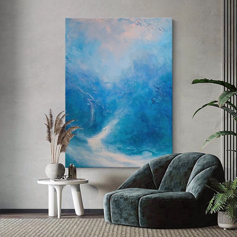 Frostcurrents Peaks (Hand-Painted Art)