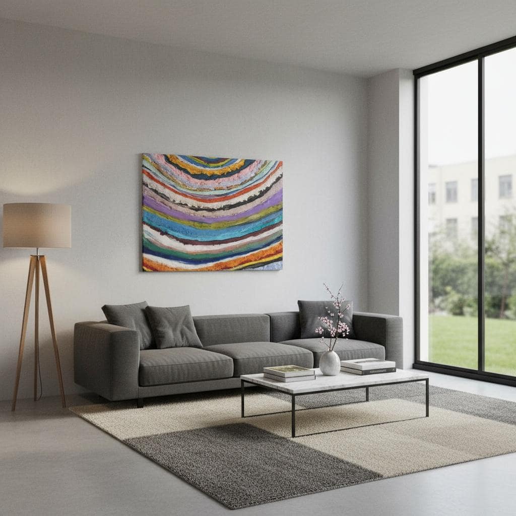 Spectral Ripples (Hand-Painted Art)