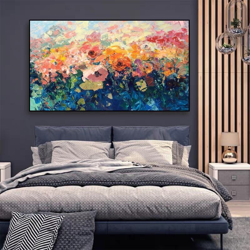 Blossom Rhapsody (Hand-Painted Art)