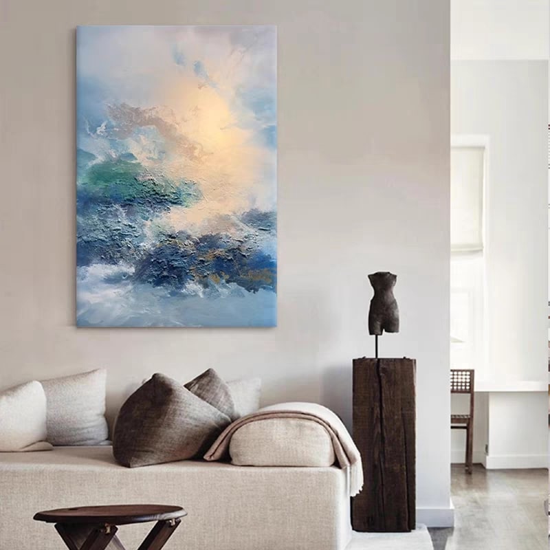 Coral Horizons (Hand-Painted Art)