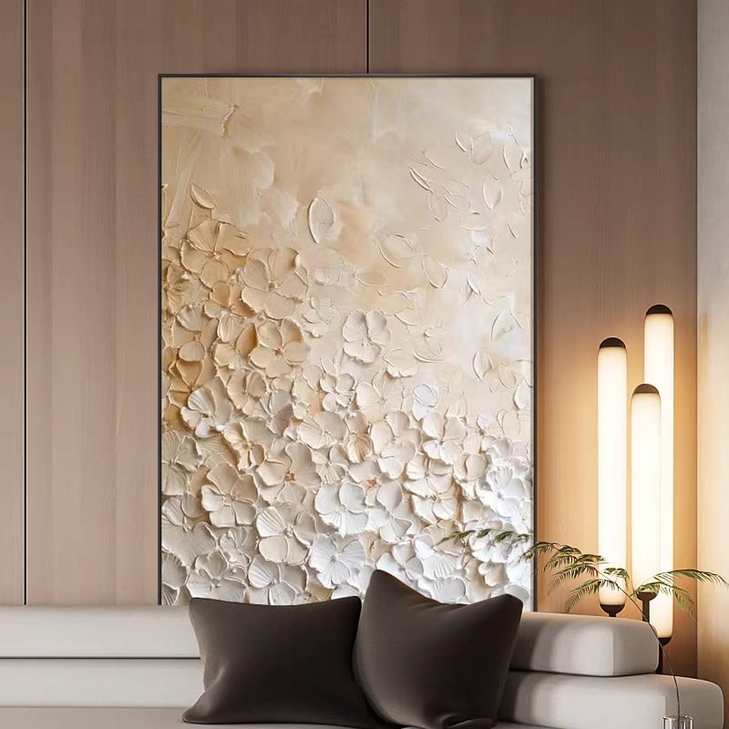 Ivory Grace (Hand-Painted Art)