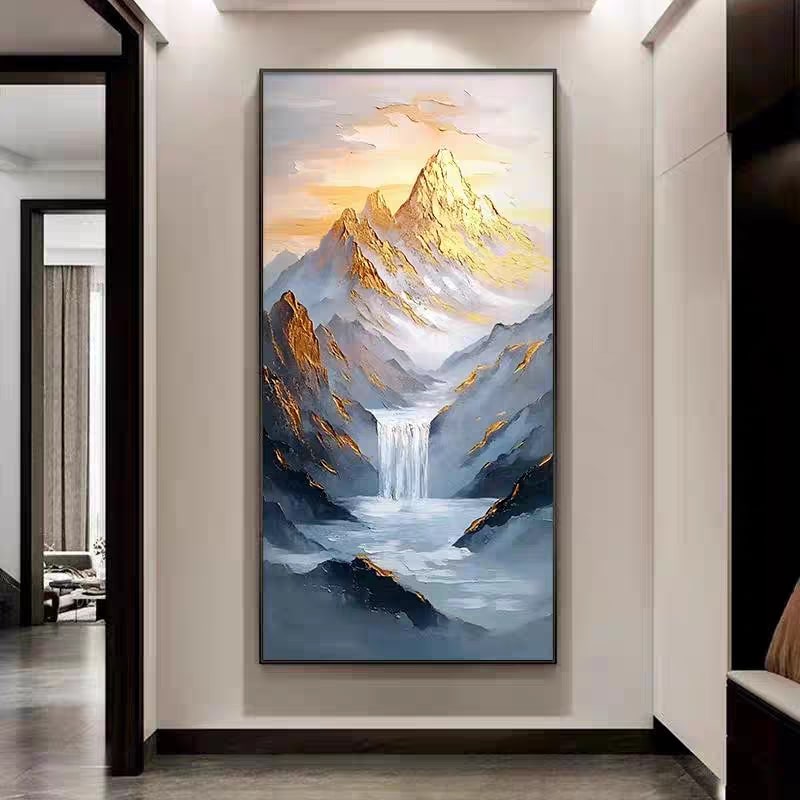 Alpine Ascent (Hand-Painted Art)