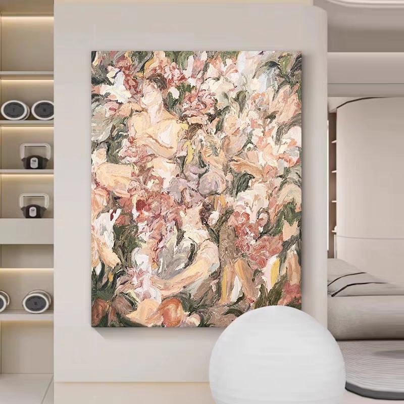 Rosebound Reverie (Hand-Painted Art)