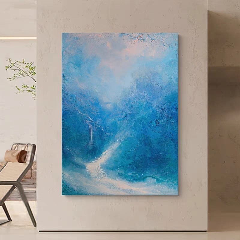 Frostcurrents Peaks (Hand-Painted Art)