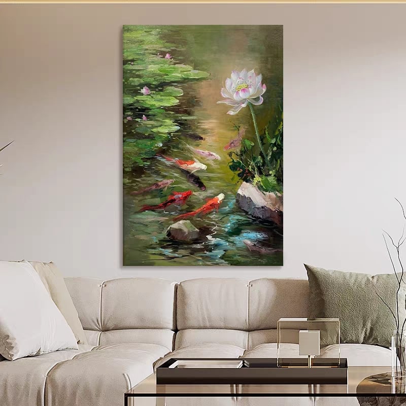 Oriental Sanctuary (Hand-Painted Art)