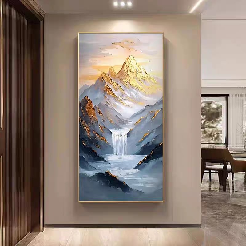Alpine Ascent (Hand-Painted Art)