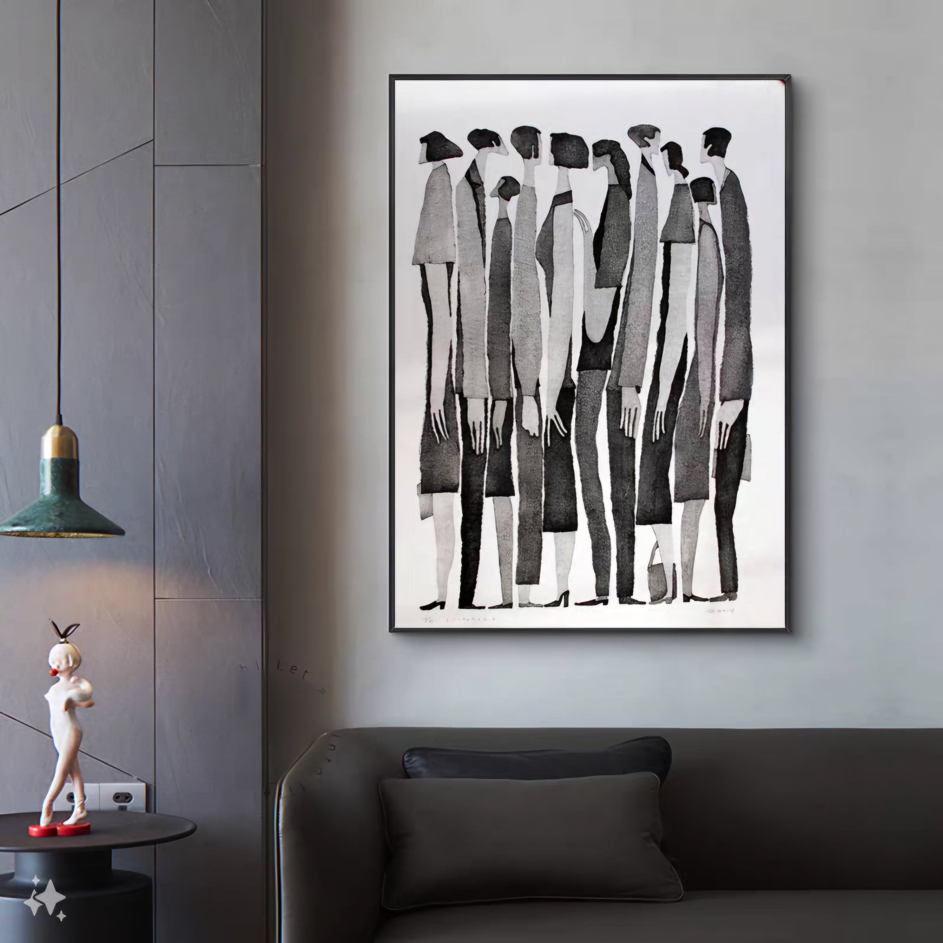 Shadows of Conformity (Modern Wall Art)