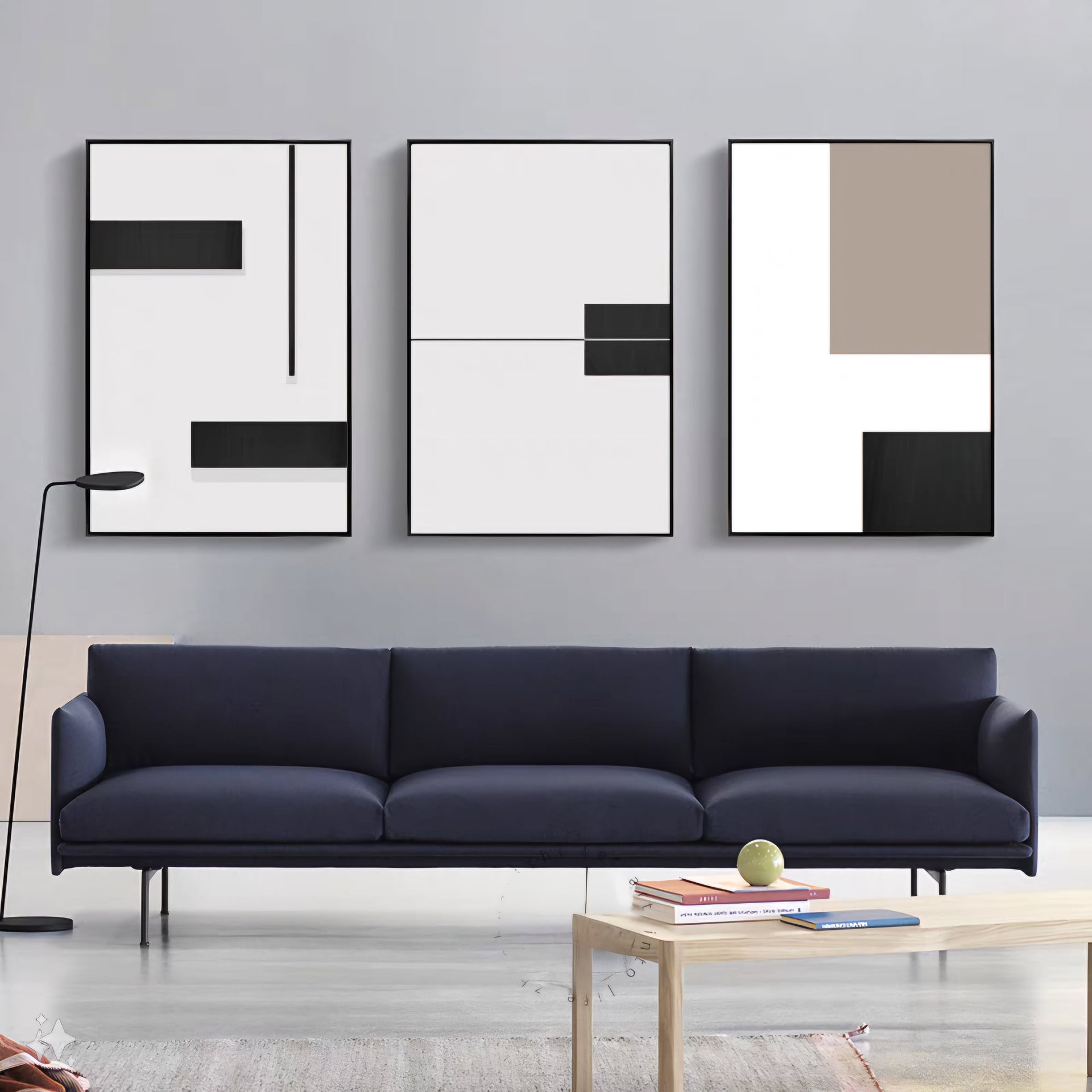 Monochrome Balance (Modern Wall Art)
