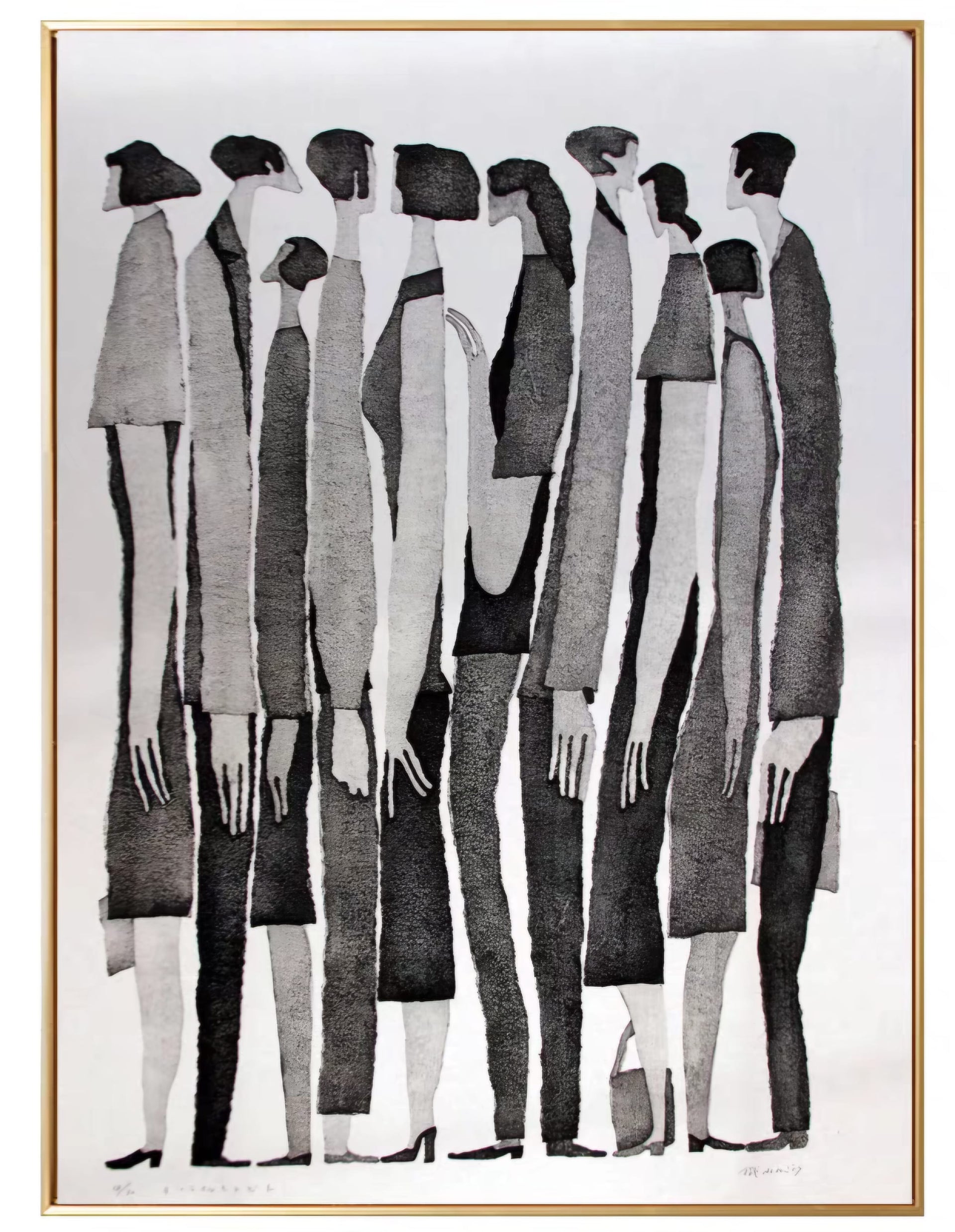 Shadows of Conformity (Modern Wall Art)