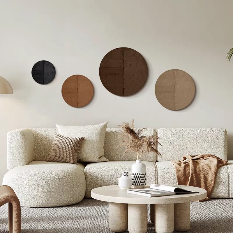 Terra Circles (Textured Wall Art)