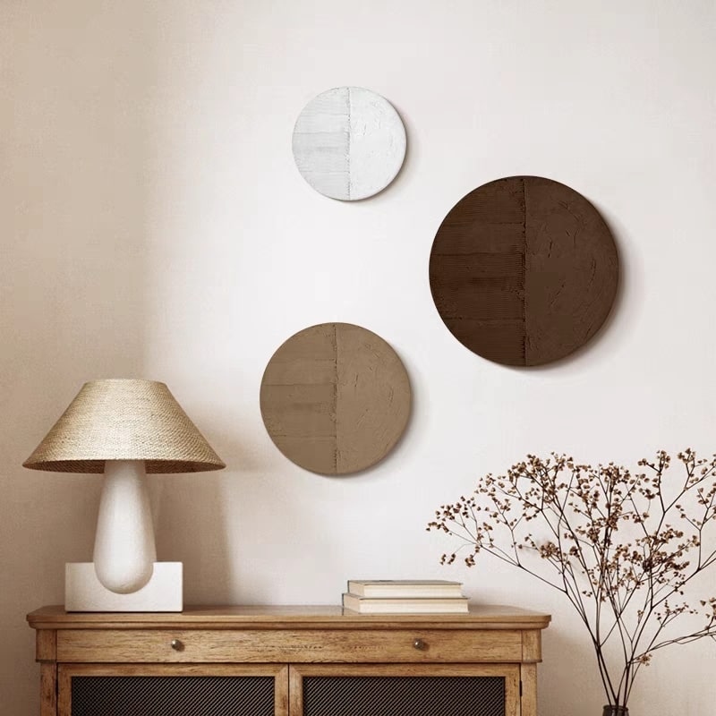 Terra Circles (Textured Wall Art)