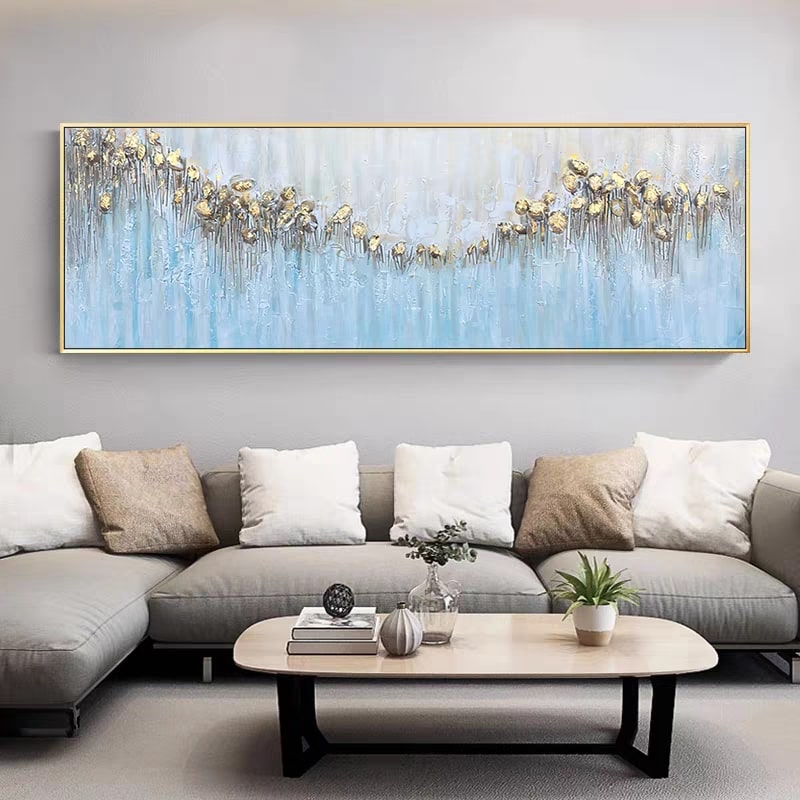 Azure Garlands (Hand-Painted Art)