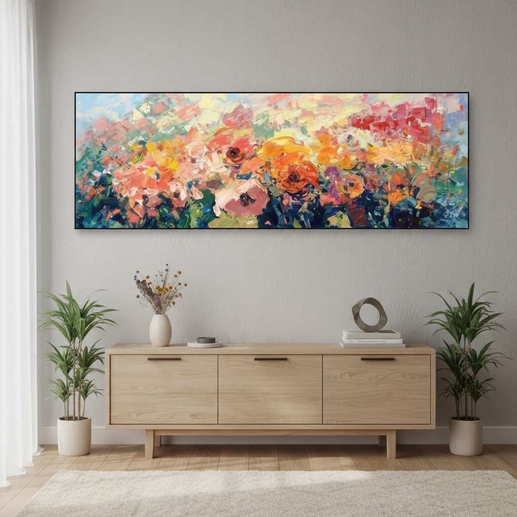 Blossom Rhapsody (Hand-Painted Art)