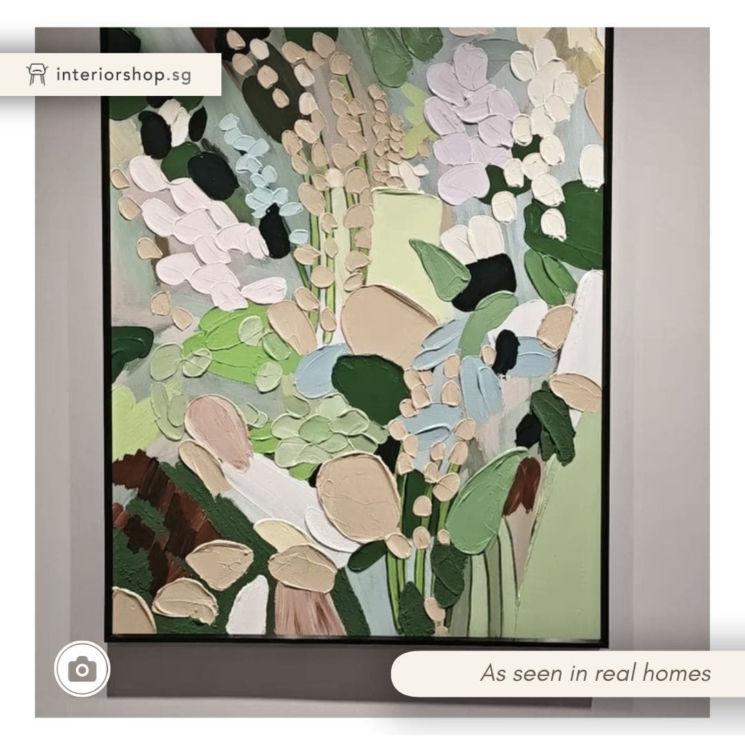 Verdant Elegance (Hand-Painted Art)