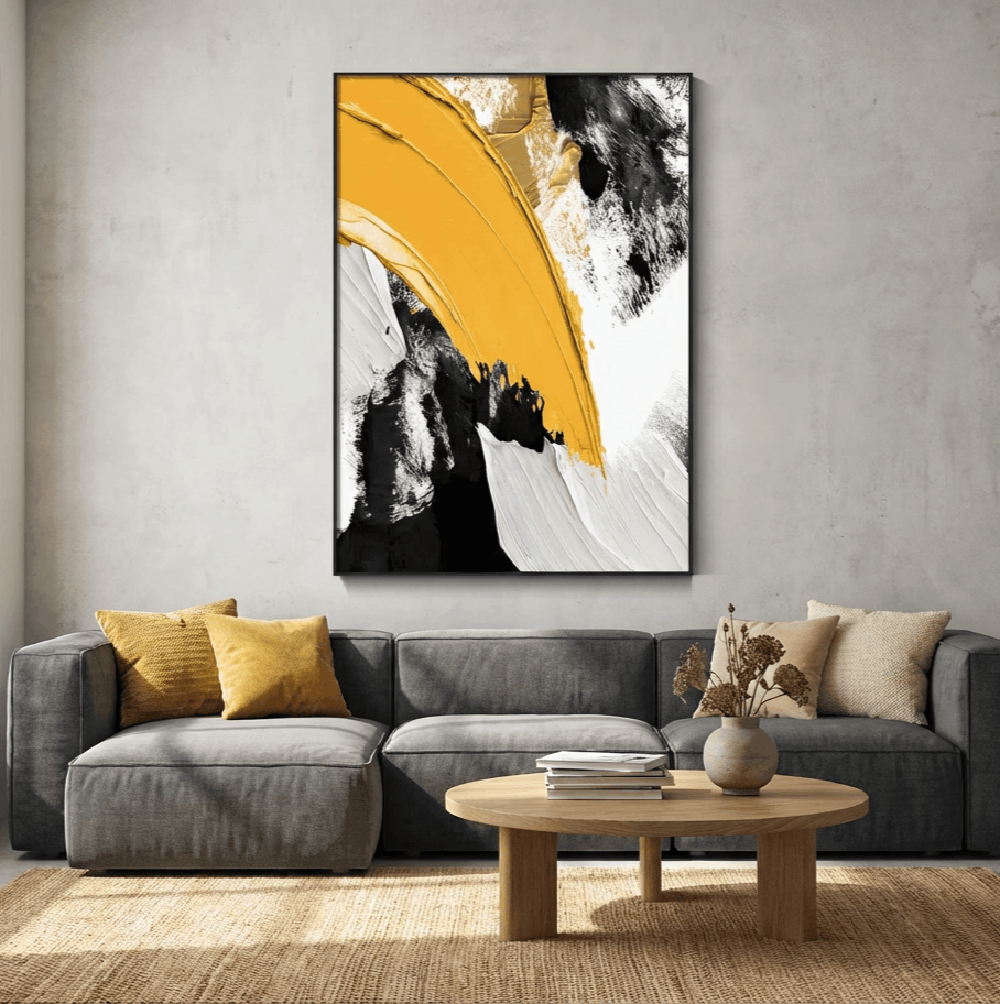 Auric Abstract (Hand-Painted Art)