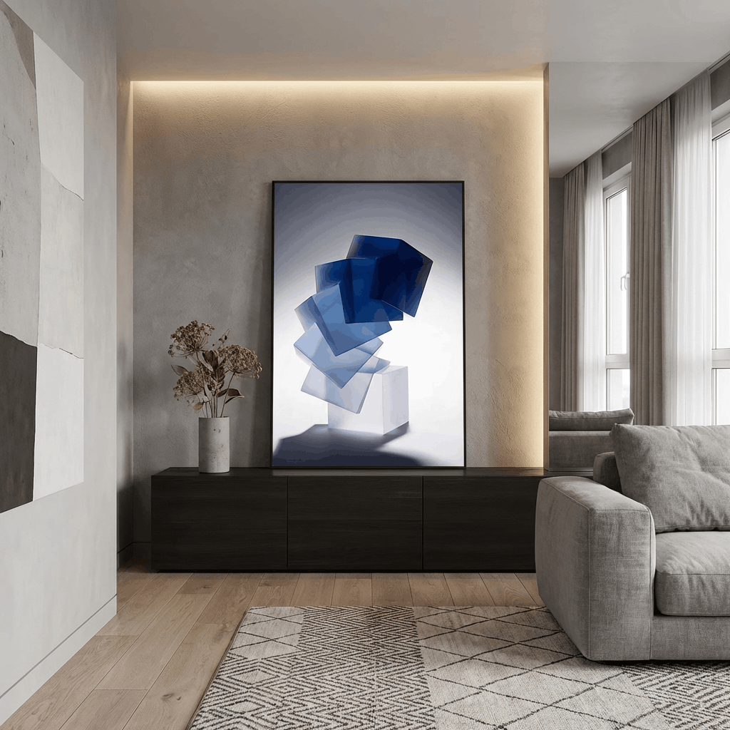 Azure Essence (Modern Wall Art)