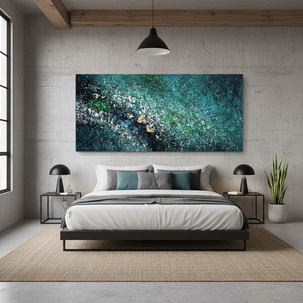 Obsidian Shimmers (Hand-Painted Art)