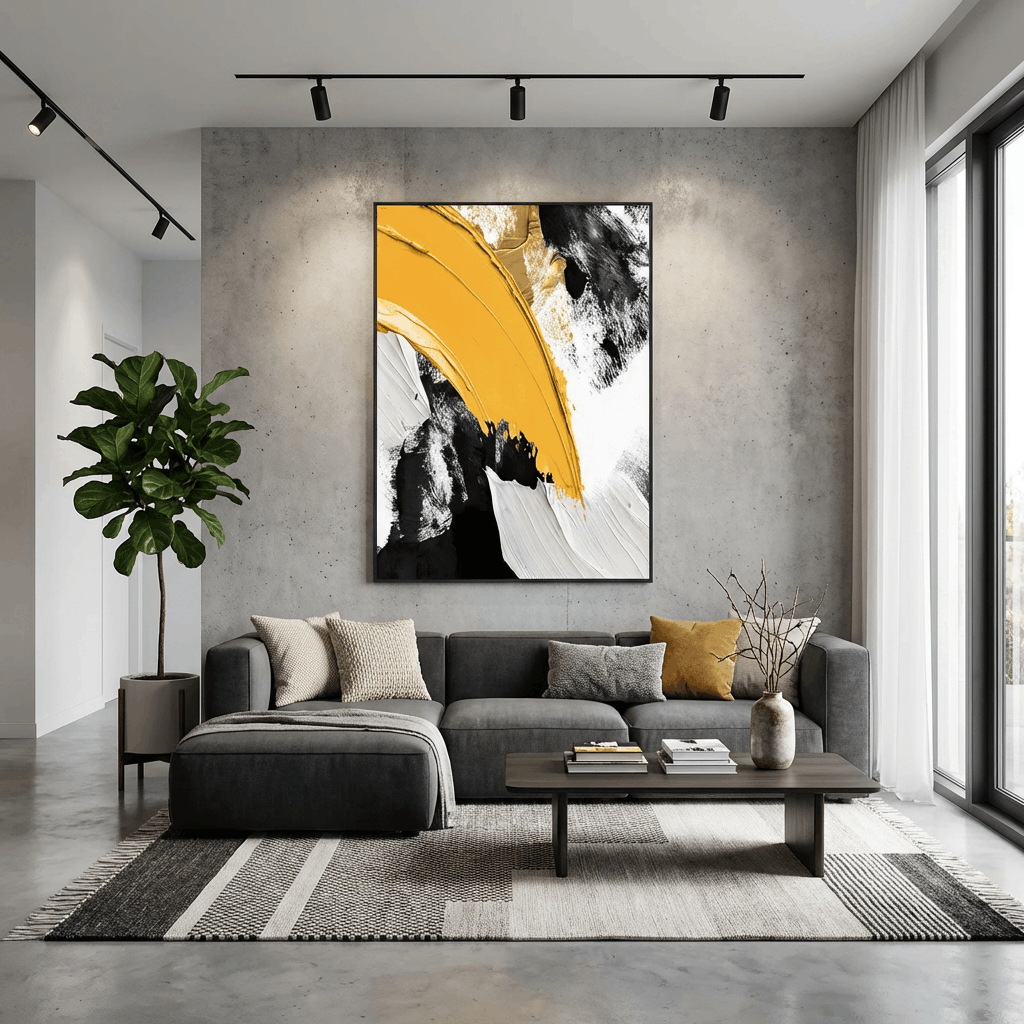 Auric Abstract (Hand-Painted Art)