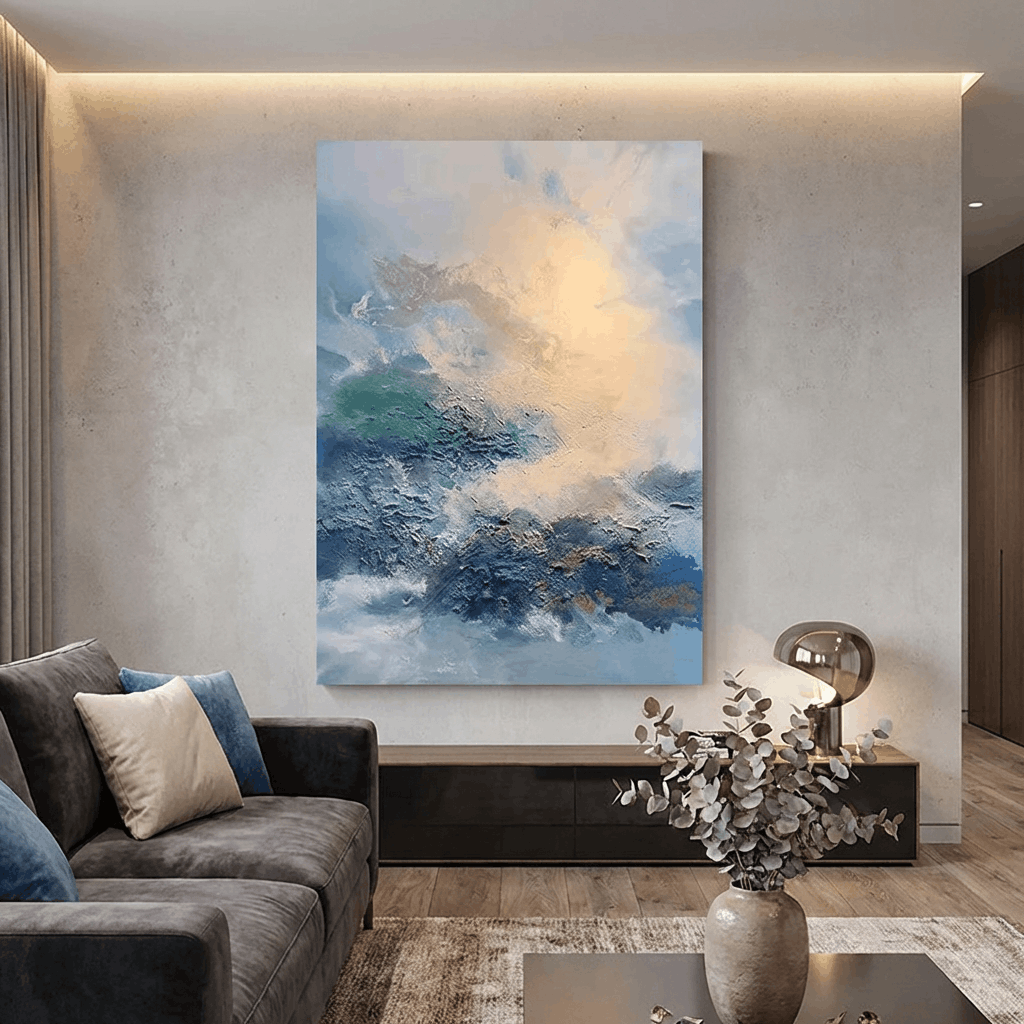 Coral Horizons (Hand-Painted Art)