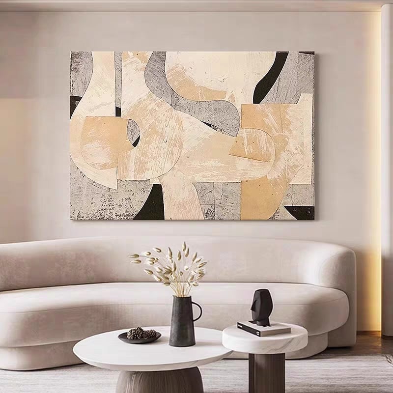 Sepia Mosaic (Hand-Painted Art)