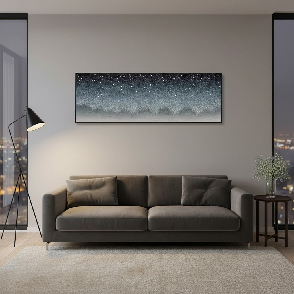 Celestial Veils (Hand-Painted Art)