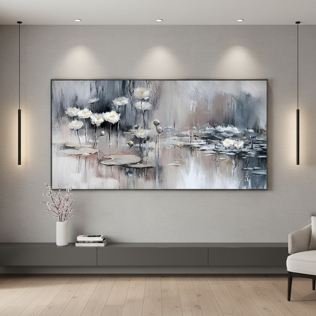 Silveric Reflections (Hand-Painted Art)