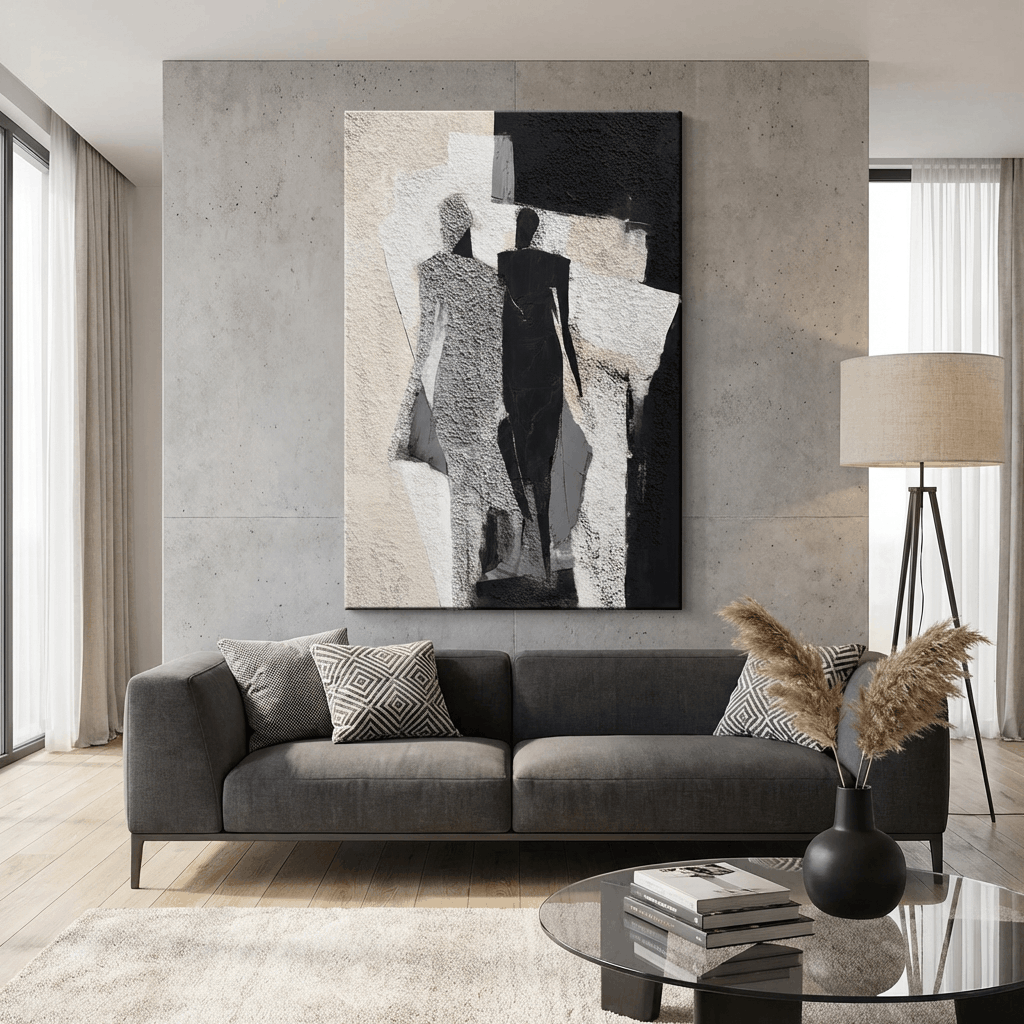 Veils of Pretense (Textured Wall Art)