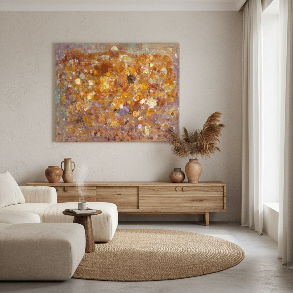 Amber Mirage (Hand-Painted Art)