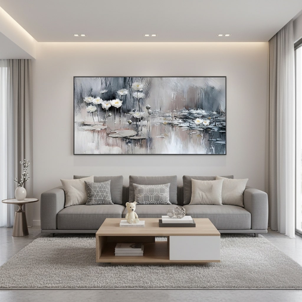 Silveric Reflections (Hand-Painted Art)