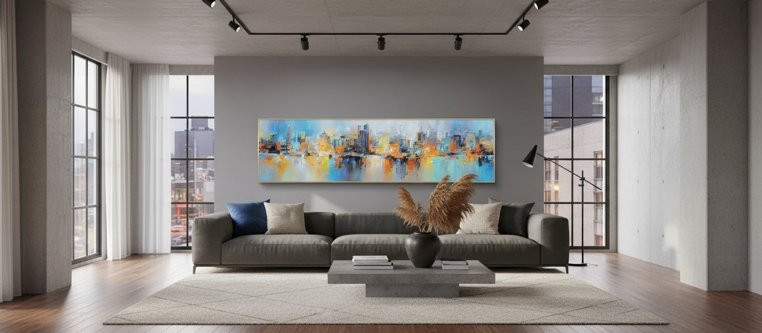 Skyline Spectrums (Hand-Painted Art)