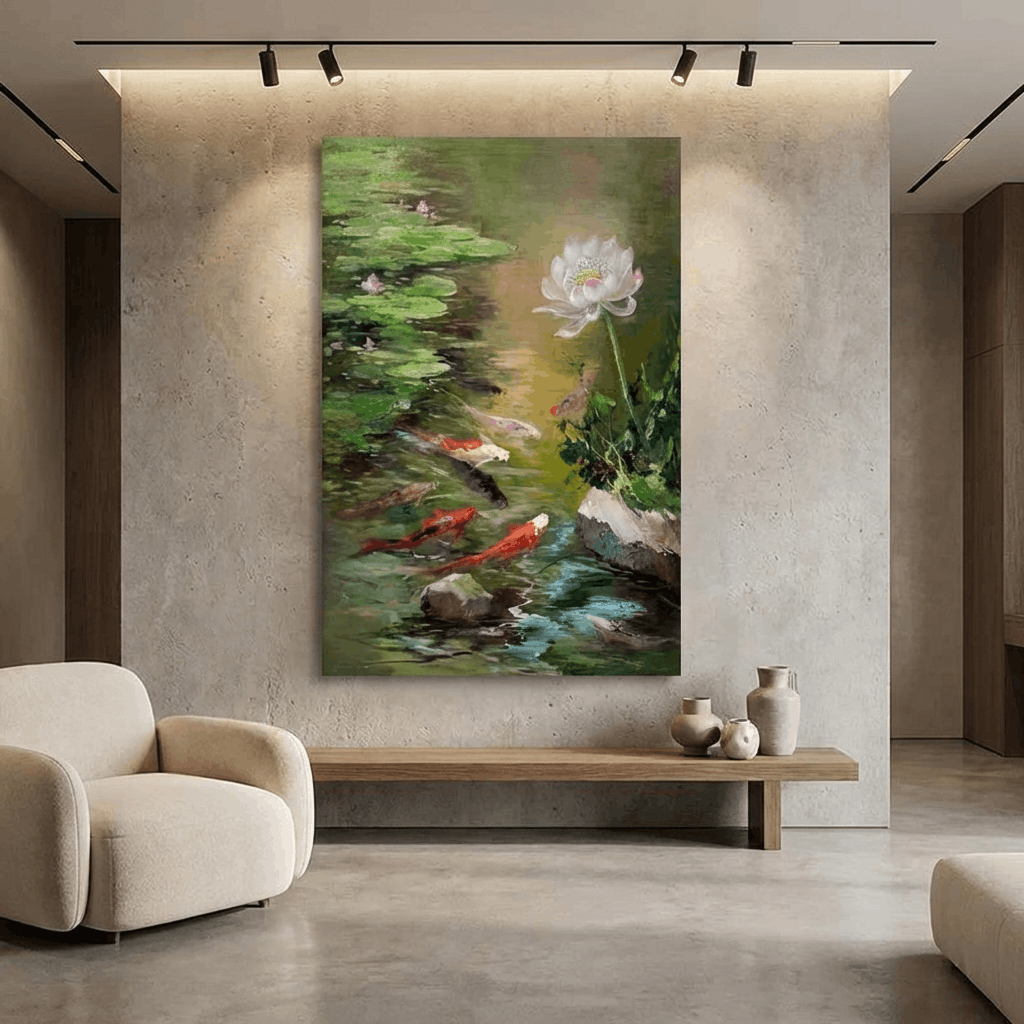 Oriental Sanctuary (Hand-Painted Art)