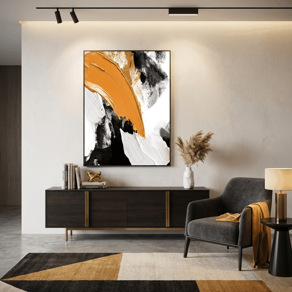 Auric Embers (Hand-Painted Art)