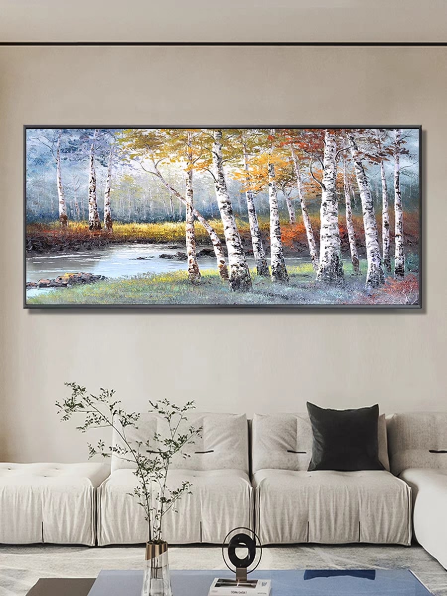 Birchfront Groves (Hand-Painted Art)