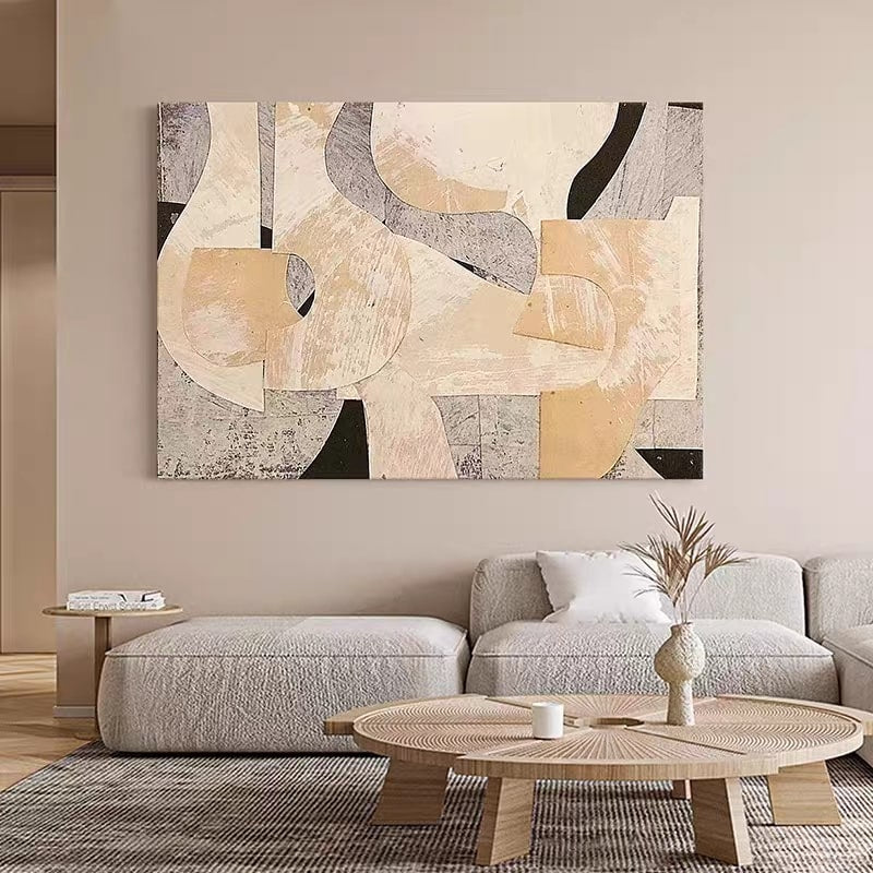 Sepia Mosaic (Hand-Painted Art)