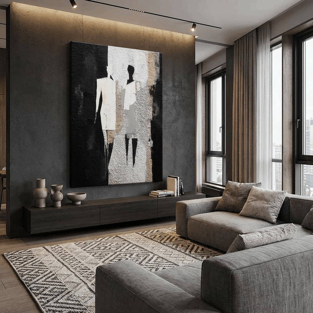 Veils of Pretense (Textured Wall Art)