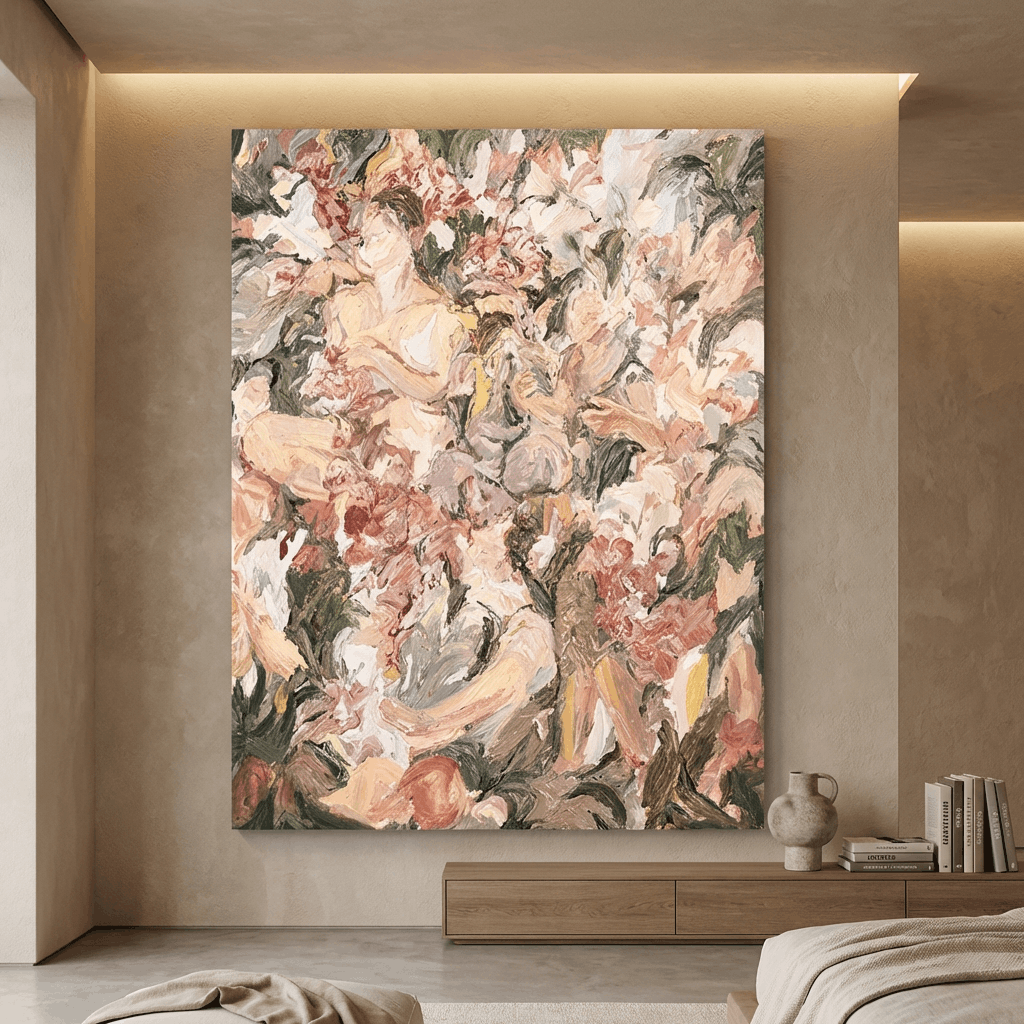 Rosebound Reverie (Hand-Painted Art)